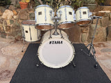 RARE Tama Artstar 1 Birds Eye Maple WHITE 5pc Drum Set kit!!20