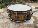 RARE DW Collectors Neil Peart Snakes and Arrows - Birds Eye Maple Snare Drum !