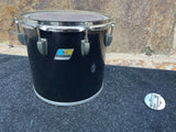 Ludwig Black Cortex 70's 12" Concert Tom for drum set kit - Blue Olive Badge b/o