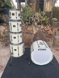 RARE Tama Artstar 1 Birds Eye Maple WHITE 5pc Drum Set kit!!0