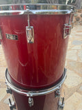 Tama SUPERSTAR Candy Apple Red POWER 8pc Concert Tom Drum Set kit!!15