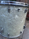 Vintage Slingerland 60's WMP White Marine Pearl 20x18 floor tom!! RARE