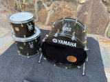 Yamaha Maple Custom 3pc Drum Set Kit 22,12,16 - Black Maple13