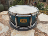 Pearl Session Custom Maple 6.5 x 14 Snare Drum Blue Fade1