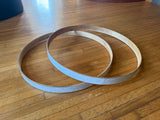 DW Collectors 22" WMP White Marine Pearl Bass Drum Hoop Pair Hoops12