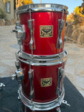 RARE TAMA ARTSTAR CORDIA CANDY APPLE RED TOM SET !!