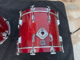 Vintage Tama Superstar Cherry Wine 5pc Drum Set kit 22,10,12,13,14,16,18 -GREAT!