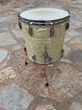 Vintage Ludwig WMP White Marine Pearl 1966 16x16 Floor tom Drum8