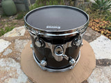 DW Collectors Piano Black Maple 13 x 11 Tom Drum Collector's - EXCELLENT9