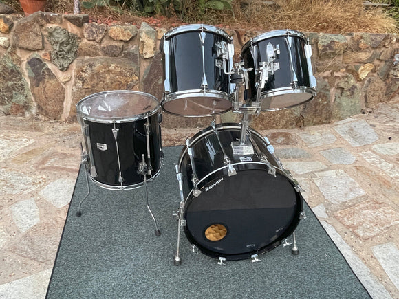 VIntage Tama Granstar II 4pc Drum Set Kit Black 22x16,12x11,13x12,16x16