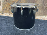 Ludwig Black Cortex 70's 12" Concert Tom for drum set kit - Blue Olive Badge b/o
