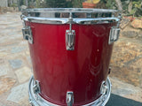 Tama Superstar Candy Apple Red 6pc Drum set kit w/ 24" Bass drum!16