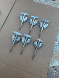 6x Pack Vintage Tama Superstar Imperialstar Bass Drum Tension Rods and Claws1