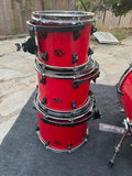 Rocket Shells Carbon Fiber 4pc Drum Set Kit 22x18,10x8,12x9,14x12