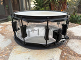 Pork Pie "Pig Lite" Clear Acrylic Snare Drum 14x67