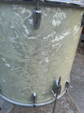Vintage Slingerland 60's WMP White Marine Pearl 20x18 floor tom!! RARE