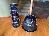 Pearl Masters Studio Birch 5pc Drum Set kit - Midnight Fade15