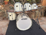 RARE Tama Artstar 1 Birds Eye Maple WHITE 5pc Drum Set kit!!4