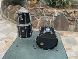 VIntage Tama Granstar II 3pc Drum Set Kit Black 22x16,13x12,16x16
