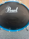 RARE ! Pearl Session Custom Maple 24x18 Bass Drum Blue Fade13