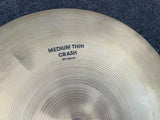 Zildjian Avedis 19" medium Crash Drum Cymbal - KEYHOLLED - 1822 GRAMS