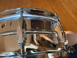 Vintage Ludwig 1968 14x5 Super Sensitive Snare Drum with original wires1
