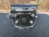 Dw Collectors 12x8" black galaxy Tom Drum - Satin Chrome  - Excellent0