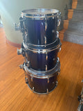 Pearl Masters Studio Birch 4pc Drum Set kit - Midnight Fade6