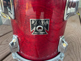 Tama Superstar Cherry 8x9 Vintage 80's Tom Drum !!