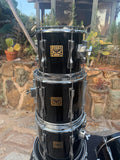 Tama Artstar Cordia Black 6pc Drum Set kit 10,12,13,16,24 Birch + Cordia!!4