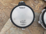4 PACK 3x Roland pd-80 Single trigger 8" tom pads + 1x pd-80r dual trigger snare1