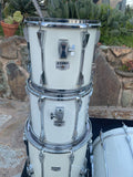 Tama Granstar Double Bass White Drum Set Kit 22,22,12,13,16