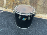 Ludwig Black Cortex 70's 12" Concert Tom for drum set kit - Blue Olive Badge b/o