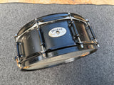 Pearl Ultracast 14"x5" Cast Aluminum Snare Drum – Satin Black w/ Black Hardware0