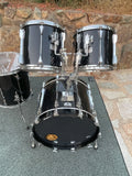 VIntage Tama Granstar II 4pc Drum Set Kit Black 22x16,12x11,13x12,16x16
