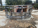 Ludwig 5x14" Blue Olive B/O LM400 Supraphonic Chrome Plated Aluminum Snare Drum