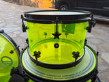 Truth Custom Shop Acrylic 3pc Drum Set kit !!! Loud !! 22x20 , 16x14, 12x8