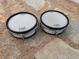 TWO Roland pd-100 Drum Mesh 10" Electronic Trigger Pad - Single Trigger -white1
