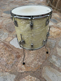 Vintage Ludwig WMP White Marine Pearl 1966 16x16 Floor tom Drum6