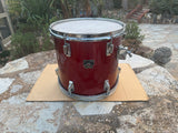 Tama Superstar Candy Apple Red CAR 13x12 Tom Drum 80's0