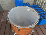 Rogers 18x16 tom tom Early 70’s Swivomatic Fullerton - Koa
