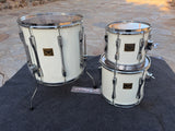 RARE TAMA ARTSTAR BIRDS EYE MAPLE WHITE TOM SET !! JAPAN !! LARS !!