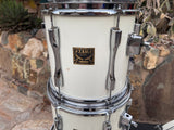 RARE Tama Artstar 1 Birds Eye Maple WHITE 5pc Drum Set kit!!10