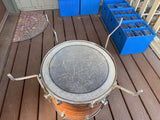 Rogers 18x16 tom tom Early 70’s Swivomatic Fullerton - Koa