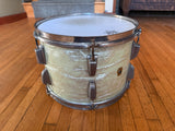 Vintage Ludwig WMP White Marine Pearl early 60's 13x9 Tom Drum13