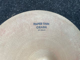 Zildjian Paper THin 15" Crash Drum Cymbal - 802 grams