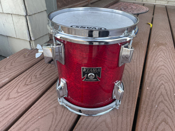 Tama Superstar Cherry 8x9 Vintage 80's Tom Drum !!