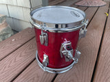 Tama Superstar Cherry 8x9 Vintage 80's Tom Drum !!