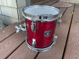 Tama Superstar Cherry 8x9 Vintage 80's Tom Drum !!