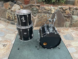 VIntage Tama Granstar II 3pc Drum Set Kit Black 22x16,13x12,16x16